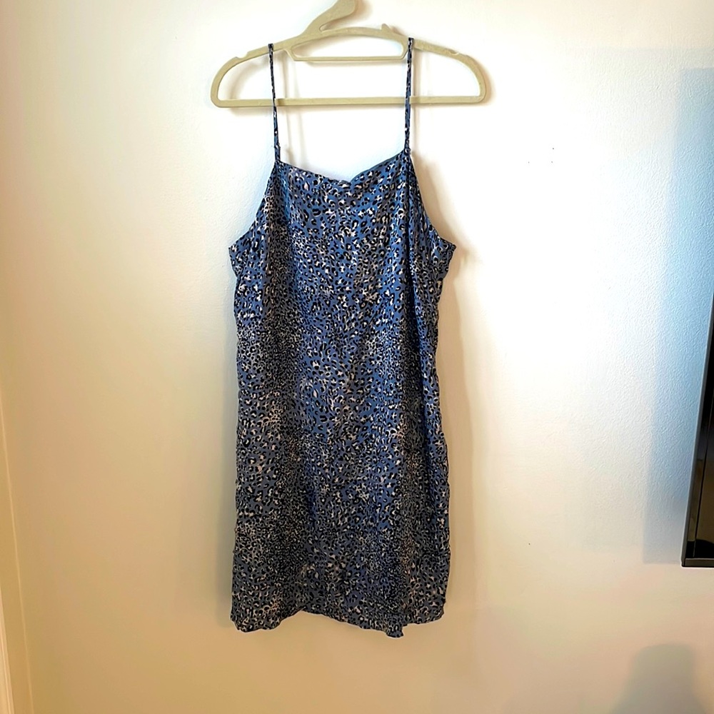 Blue Leopard Dress - Hem and Thread - Large